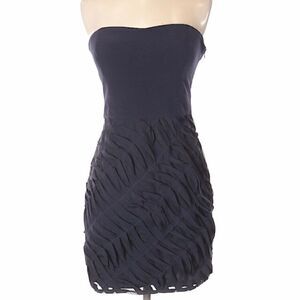 Aqua Strapless Cocktail Dress Navy Blue Sz M